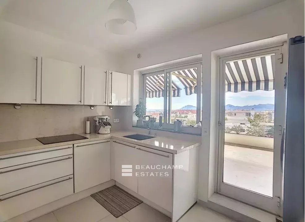 CANNES BASSE CALIFORNIE PANORAMIC SEA VIEW VERY BIG TERRACES LAST FLOOR