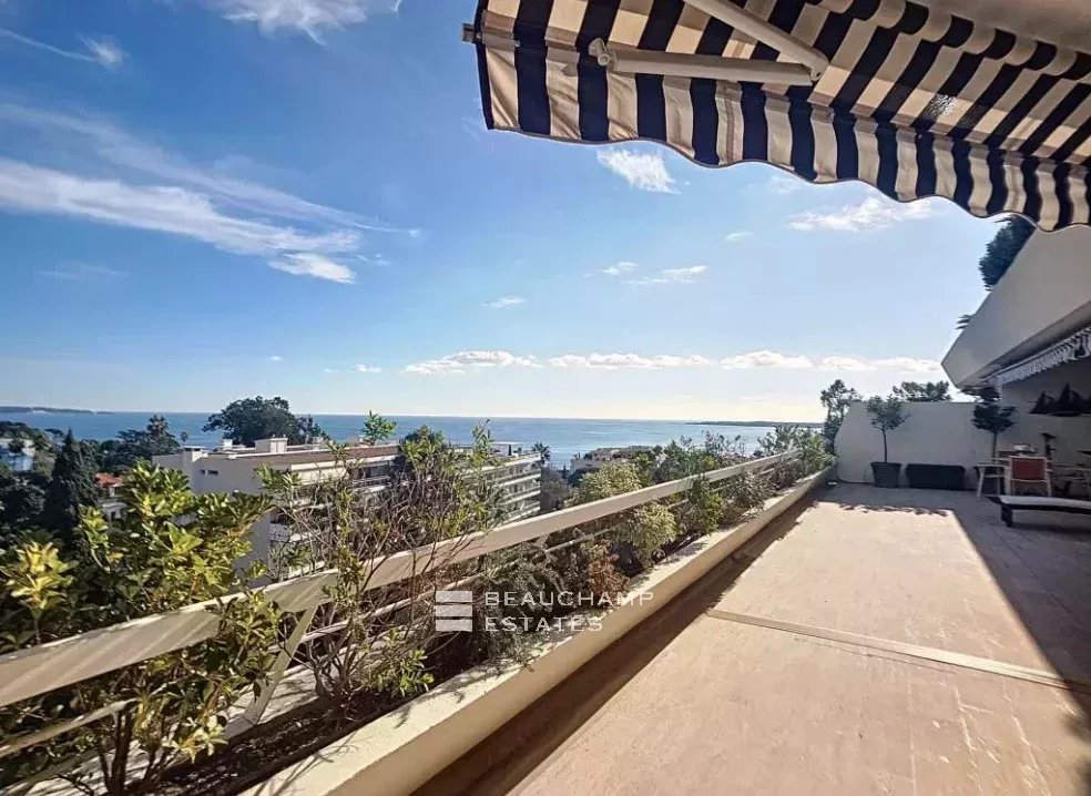 CANNES BASSE CALIFORNIE PANORAMIC SEA VIEW VERY BIG TERRACES LAST FLOOR