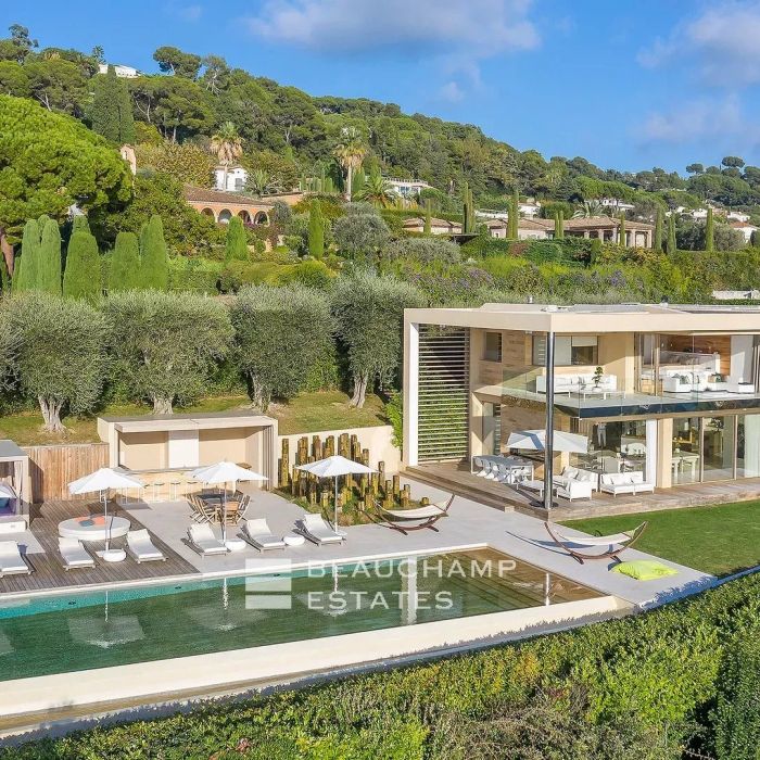 Cannes Californie, gated estate modern villa