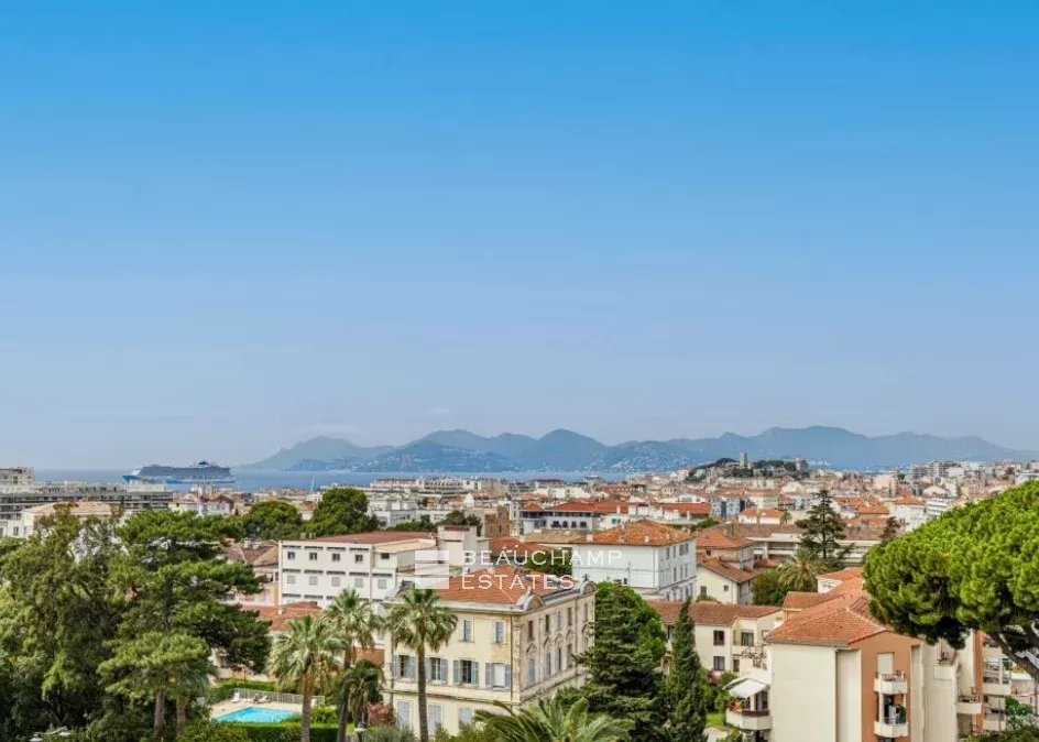 Cannes Montfleury – Superbe appartement 6 pièces au dernier étage