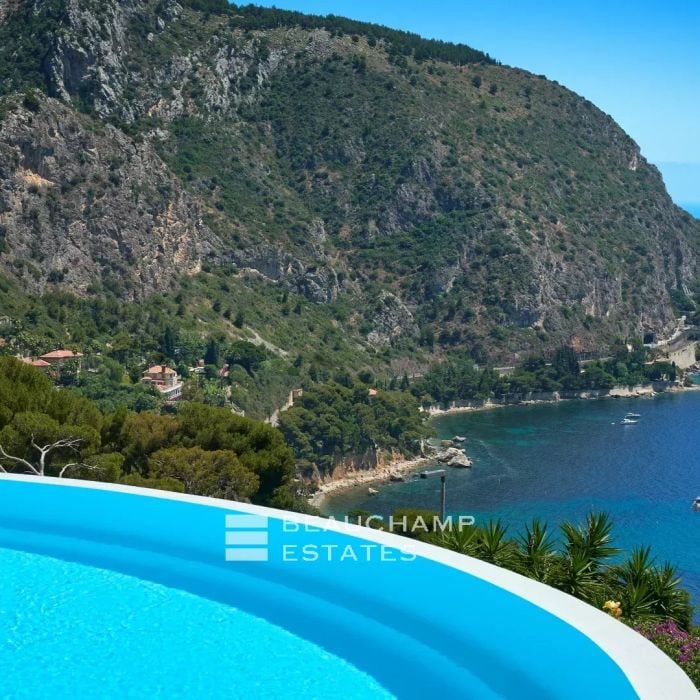 Contemporary 4-bedroom villa with panoramic sea views – Èze