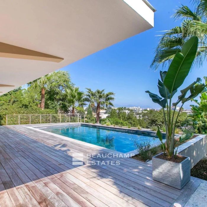 Villa contemporaine 6 chambres avec vue mer panoramique – Cap d&rsquo;Antibes