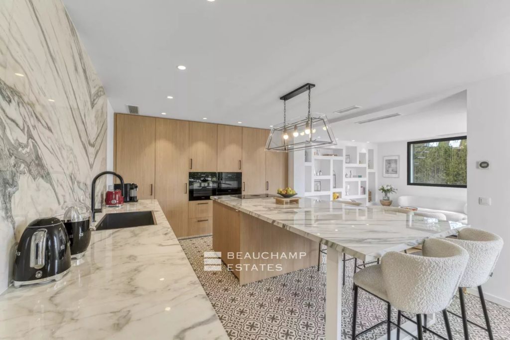 Contemporary villa with sea view