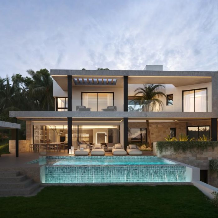 Contemporary Villa with South-Facing Views in New Development