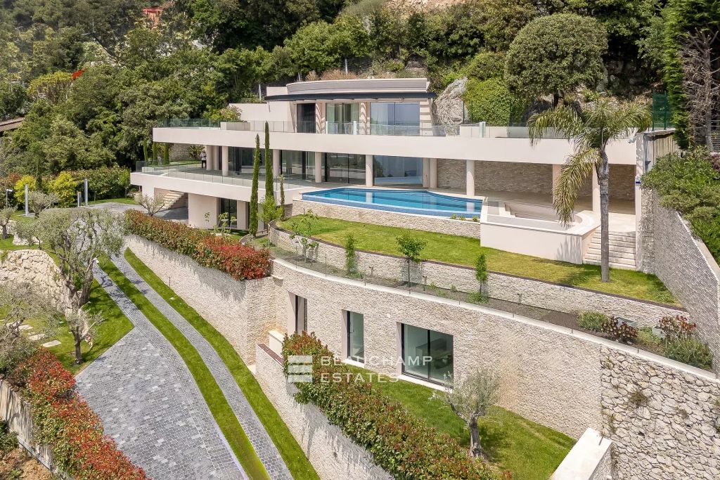 Elegant Contemporary Villa with Panoramic Sea View – Villefranche-sur-Mer – 6 Bedrooms