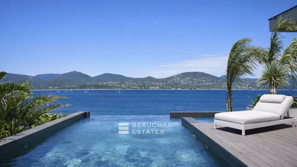 Exceptional contemporary villa set within a secure domain, enjoying panoramic views over the Saint-Tropez Bay.