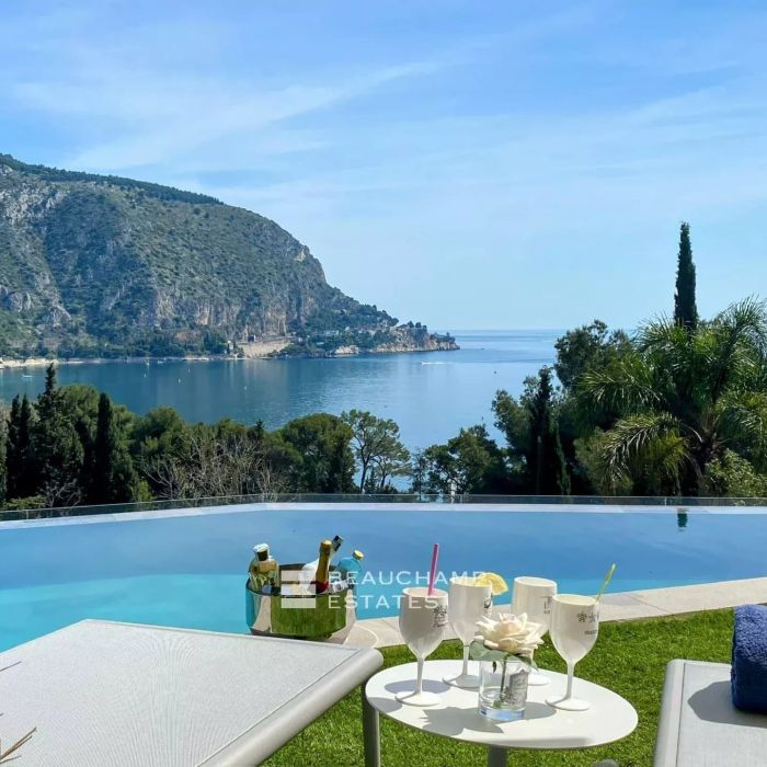 Contemporary 4-Bedroom Villa with Panoramic Sea View – Èze