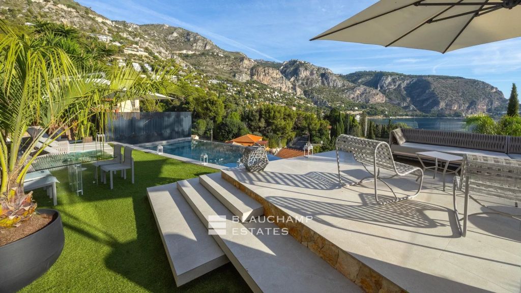 Contemporary 4-Bedroom Villa with Panoramic Sea View – Èze