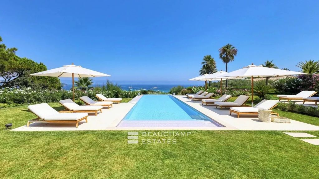 Luxury exceptional property with panoramic views over Pampelonne Beach