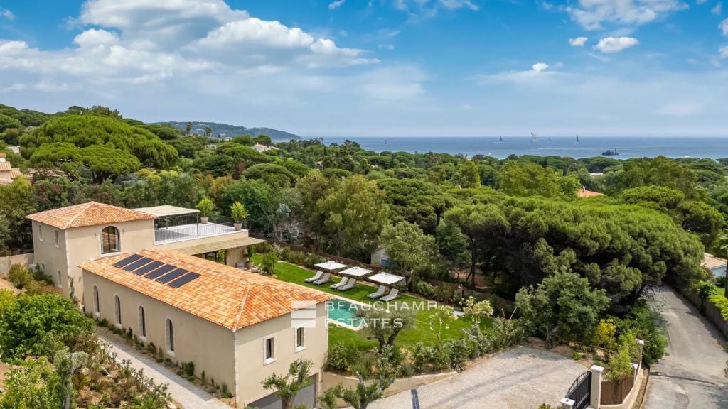 Luxury new villa within walking distance of Club 55 and Pampelonne Beach.