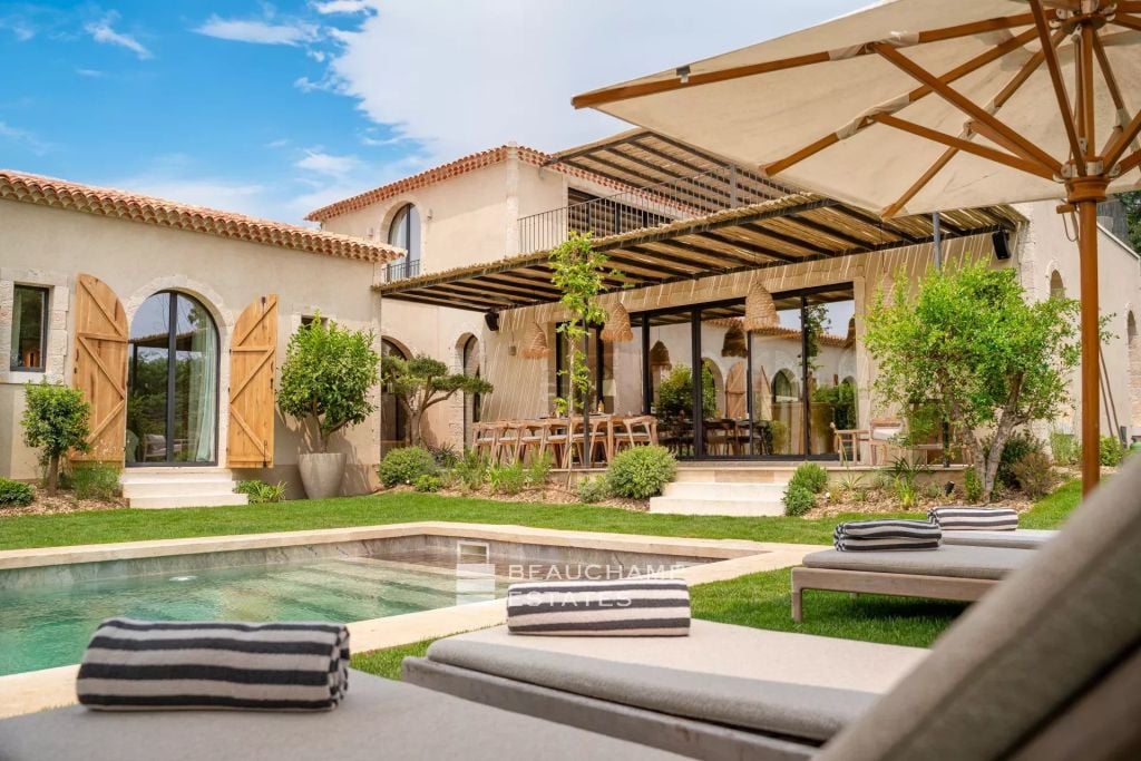 Luxury new villa within walking distance of Club 55 and Pampelonne Beach.