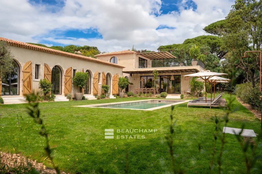Luxury new villa within walking distance of Club 55 and Pampelonne Beach.