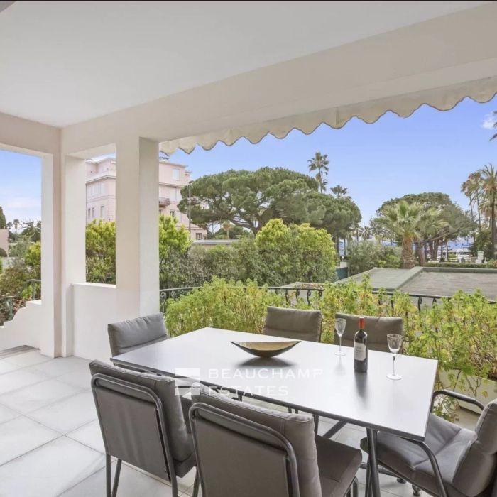 Magnifique appartement en rez de jardin avec vue mer