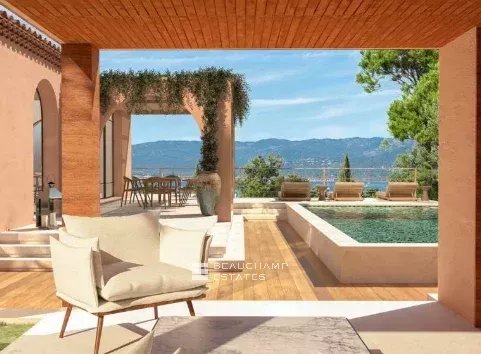 SAINT TROPEZ VILLA PROJECT IN THE CITY CENTER WITH LOVELY SEAVIEW