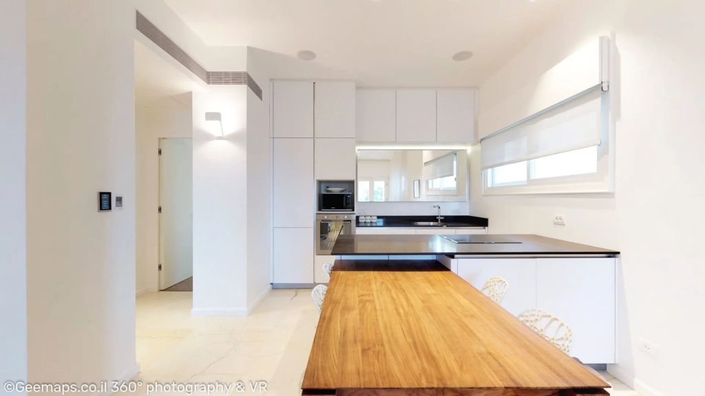 Sea-front apartment in restored Bauhaus building