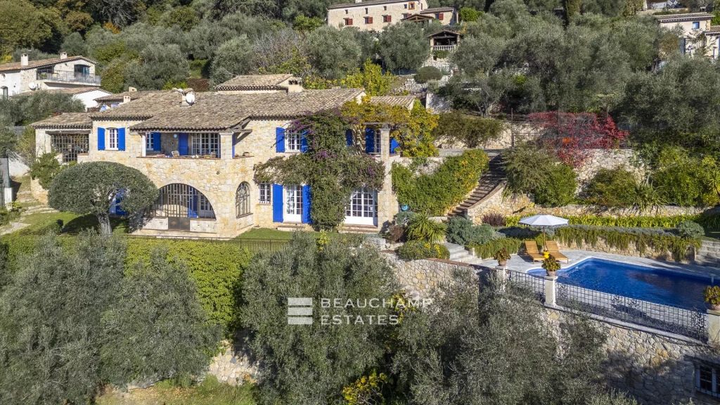 Stone bastide with sea view – Cabris