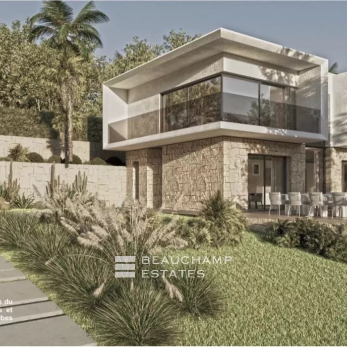 Superbe terrain constructible avec permis validé et vue mer à 180°