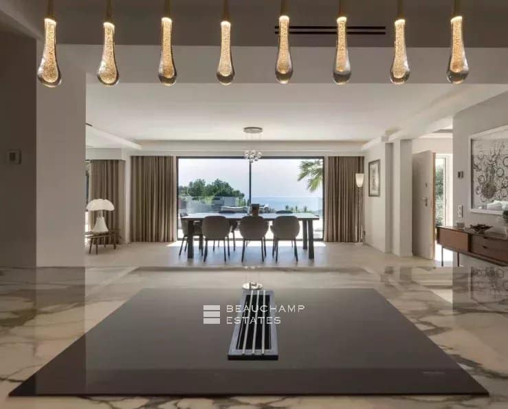 Stunning fully renovated property with sea view, grounds, pool, and tennis