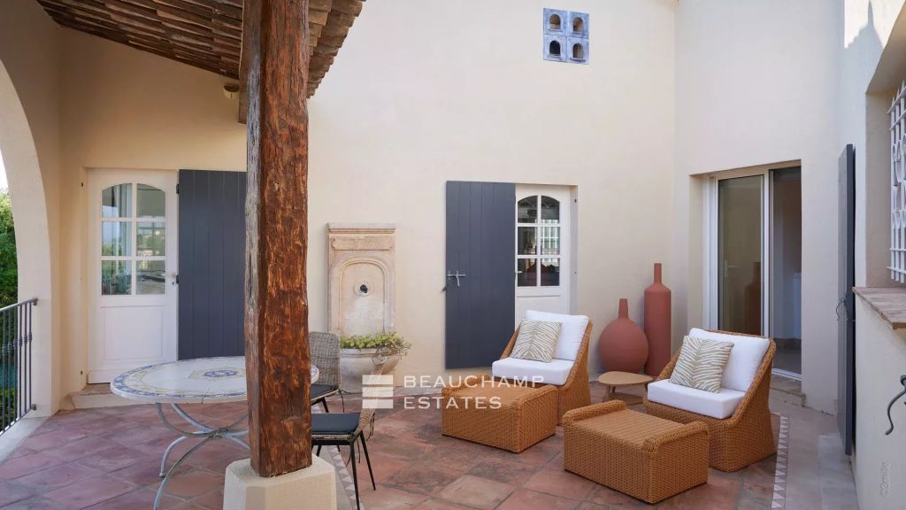 Very beautiful villa with open view and sea view for rent near saint-tropez