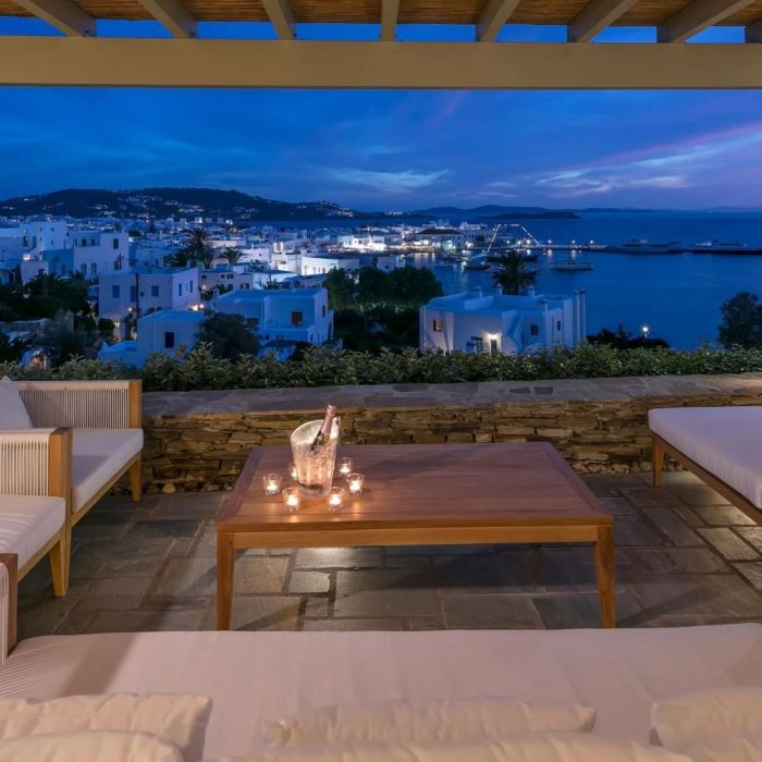 Villa Ines | A Myconian villa overlooking the old port & the windmills