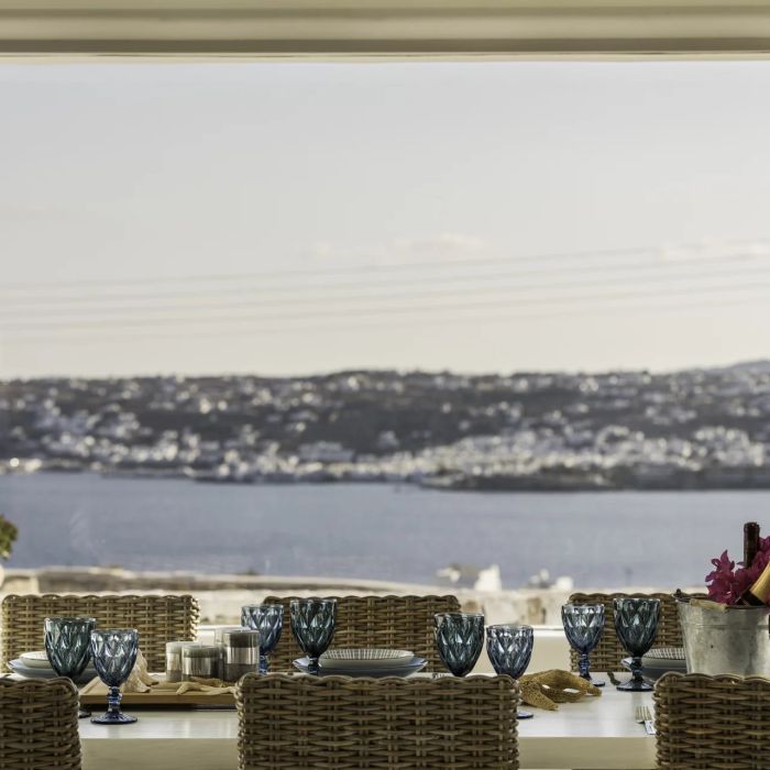 Villa Omega | Property with panoramic view to Delos & Mykonos Town