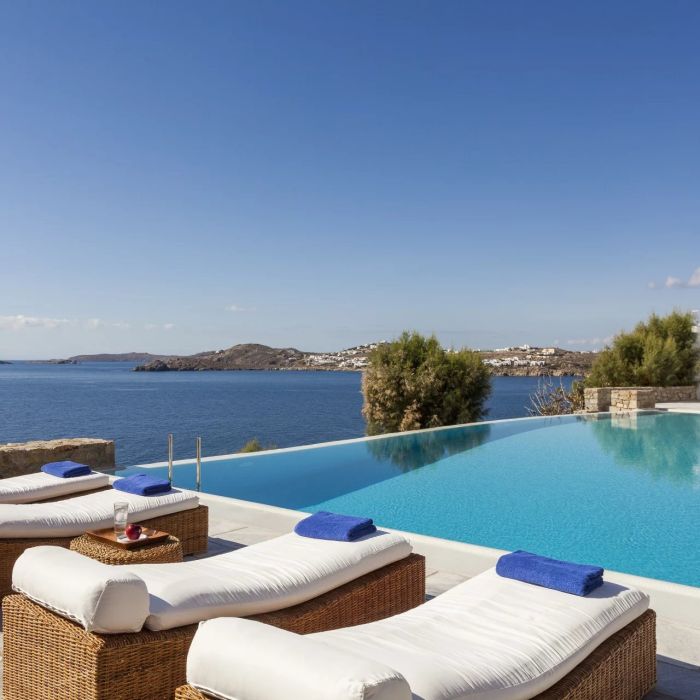 Villa Pino | A beautiful villa facing the Aegean sunset