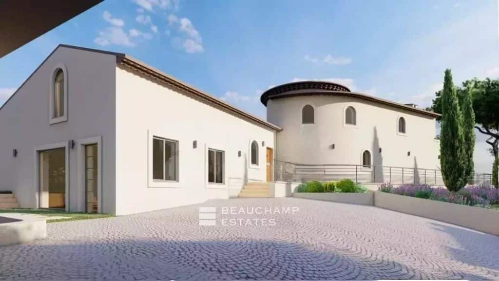 Villa Project in Super Cannes With Panoramic Sea View