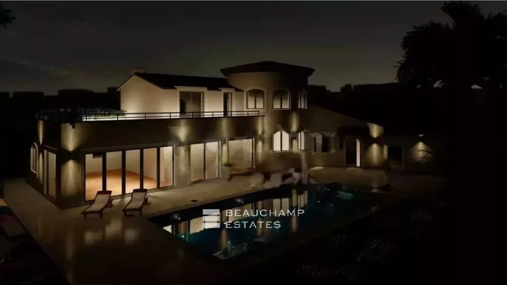 Villa Project in Super Cannes With Panoramic Sea View