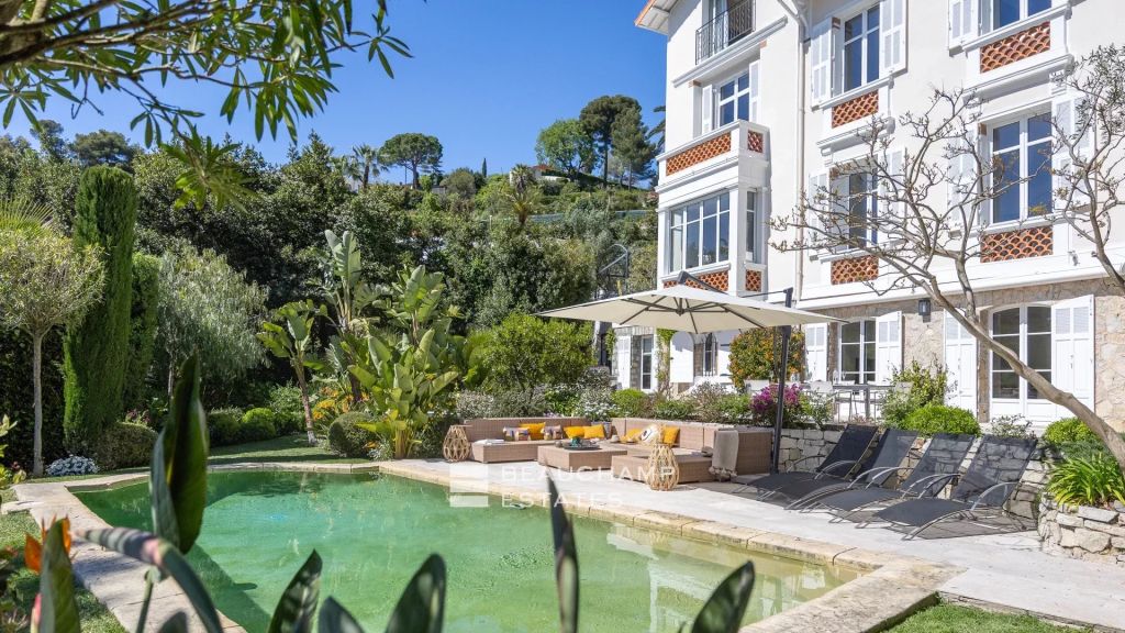 Belle EpoqueĘ bedrooms villa sea and esterel view – Cannes