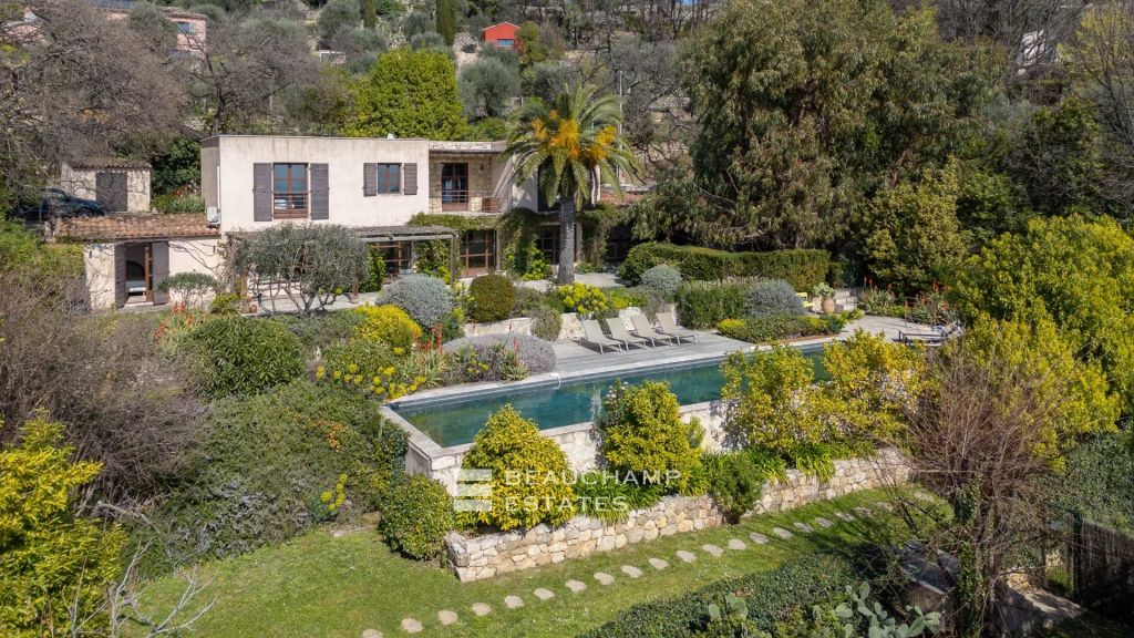 Neo-Provençal 5-Bedroom Villa with Sea View – Châteauneuf-Grasse
