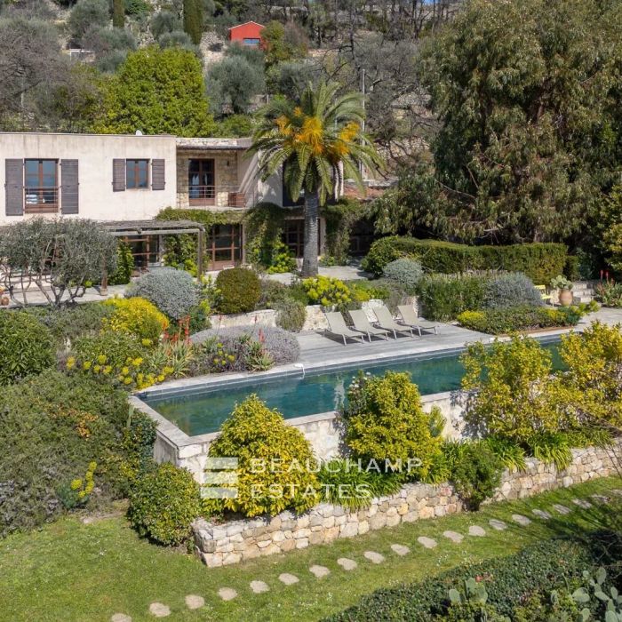 Neo-Provençal 5-Bedroom Villa with Sea View – Châteauneuf-Grasse