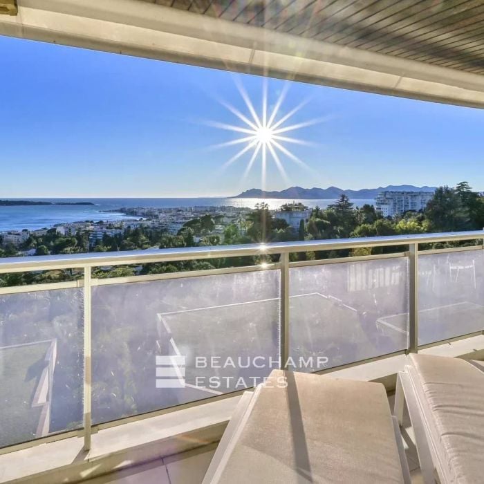 appartement avec vue mer panoramique – 3 chambres – cannes californie