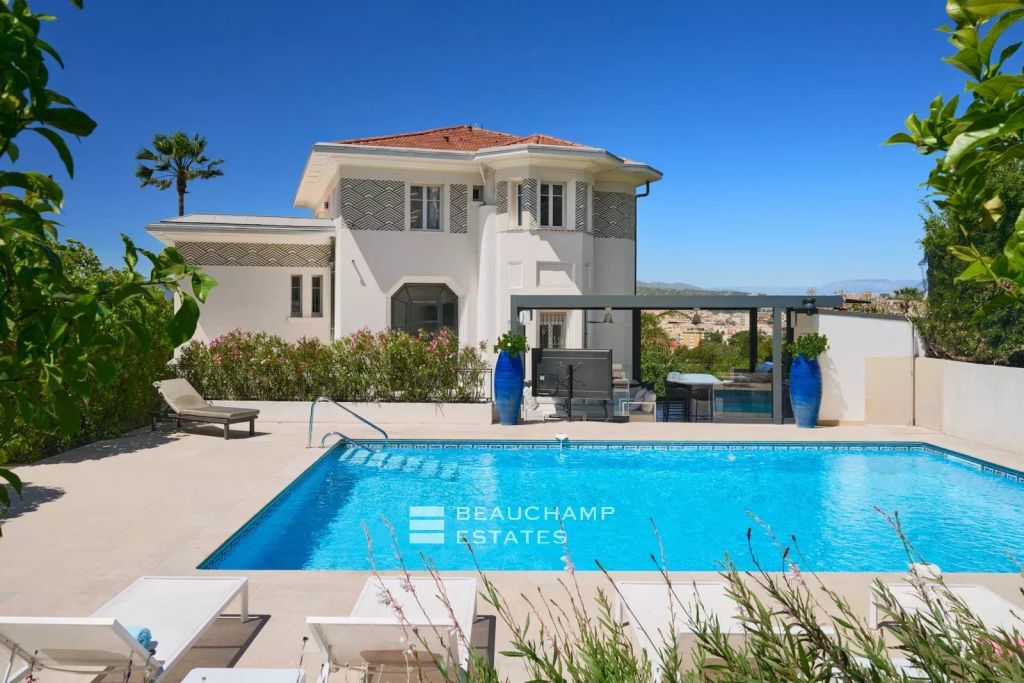 Belle Époque 7-bedroom villa with sea view – Basse Californie, Cannes