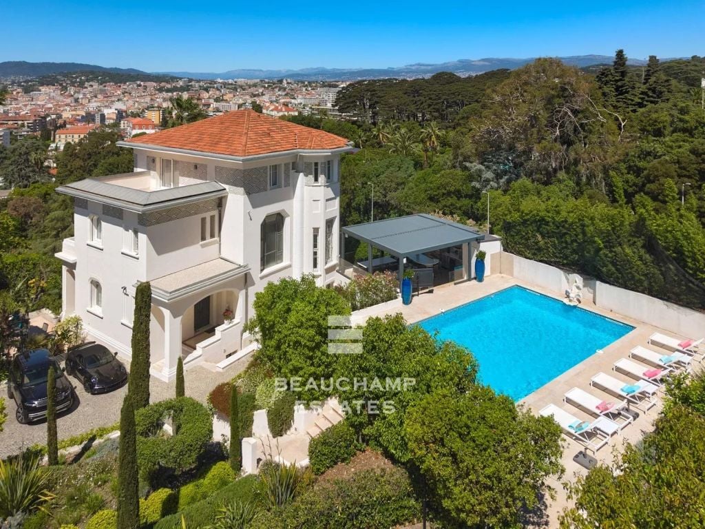 Belle Époque 7-bedroom villa with sea view – Basse Californie, Cannes