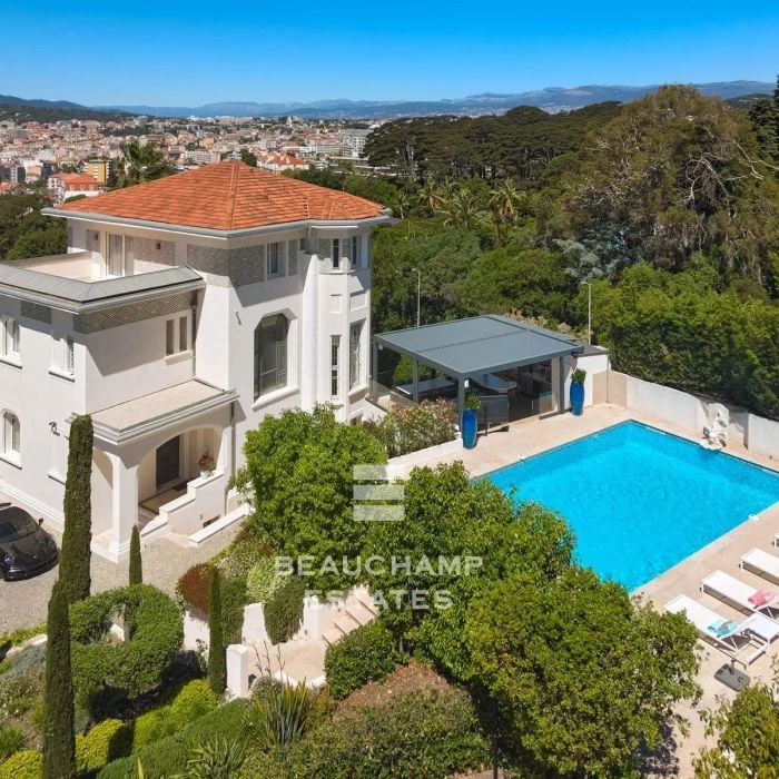 Villa 7 chambres Belle Époque avec vue mer – Cannes Basse Californie