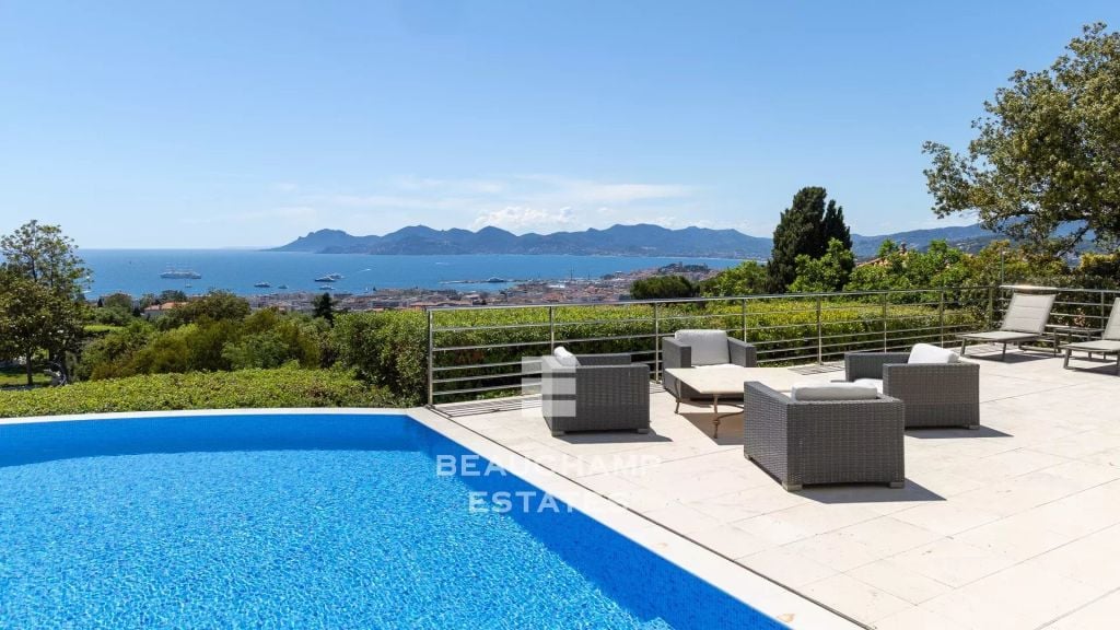 Cannes californie – panoramic sea view villa