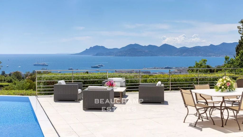 Cannes californie – panoramic sea view villa