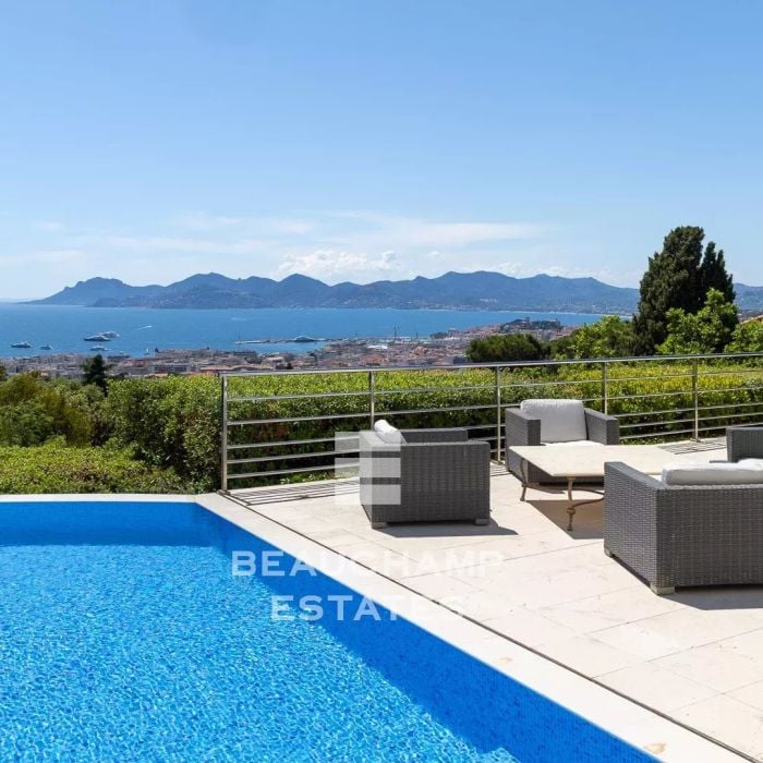Cannes californie – panoramic sea view villa