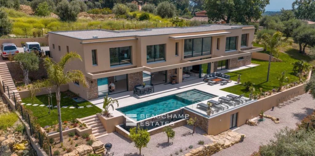 Contemporary villa 5 bedrooms with unobstructed view – Opio