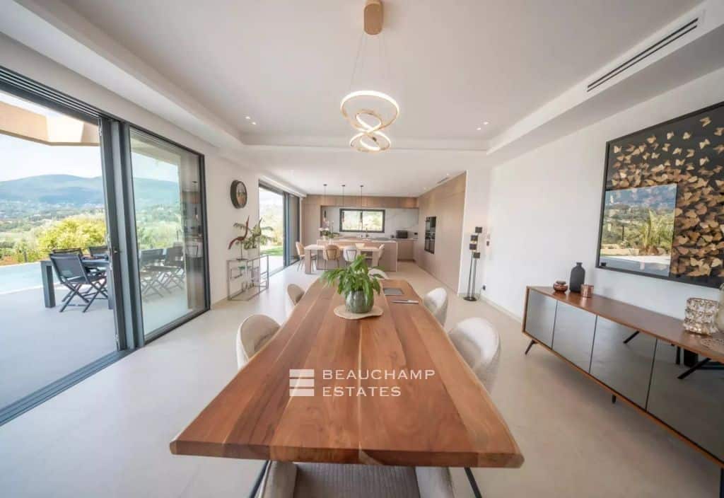 Contemporary villa 5 bedrooms with unobstructed view – Opio