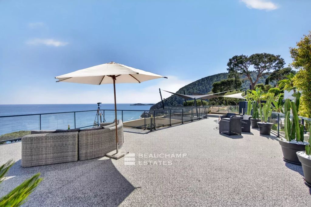 Èze Bord de Mer – 5-Bedroom Contemporary Villa with Infinity Pool and Panoramic Sea View