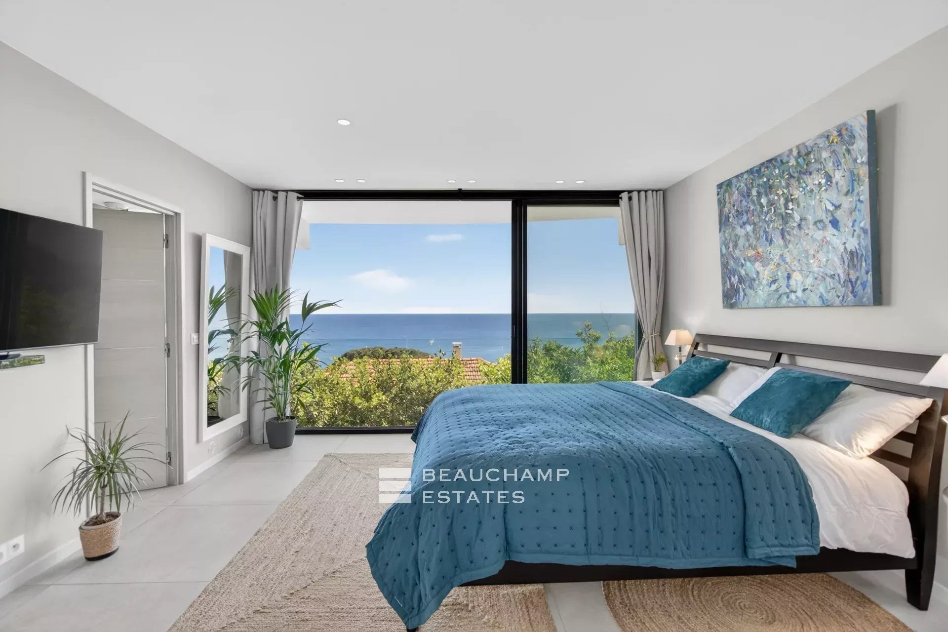 Èze Bord de Mer – Villa contemporaine 5 chambres avec piscine à débordement et vue mer panoramique Èze Bord de Mer – 5-Bedroom Contemporary Villa with Infinity Pool and Panoramic Sea View
