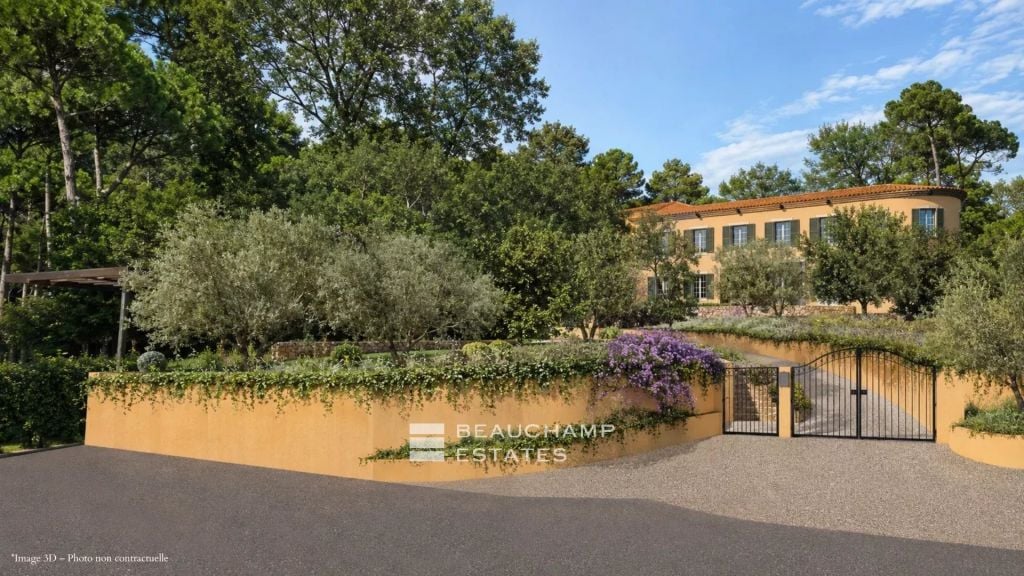 Mougins – Building plot with permit for Provençal villa and swimming pool