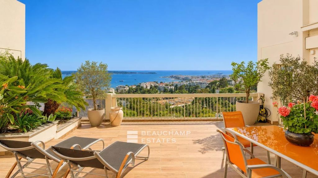 4-Bedroom Penthouse with Sea View – Cannes Californie