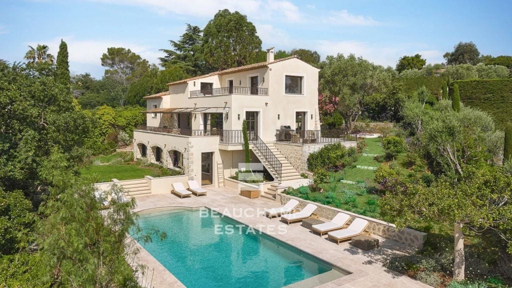Neo-Provençal 6-Bedroom Villa with Swimming Pool and Sea View – Super Cannes