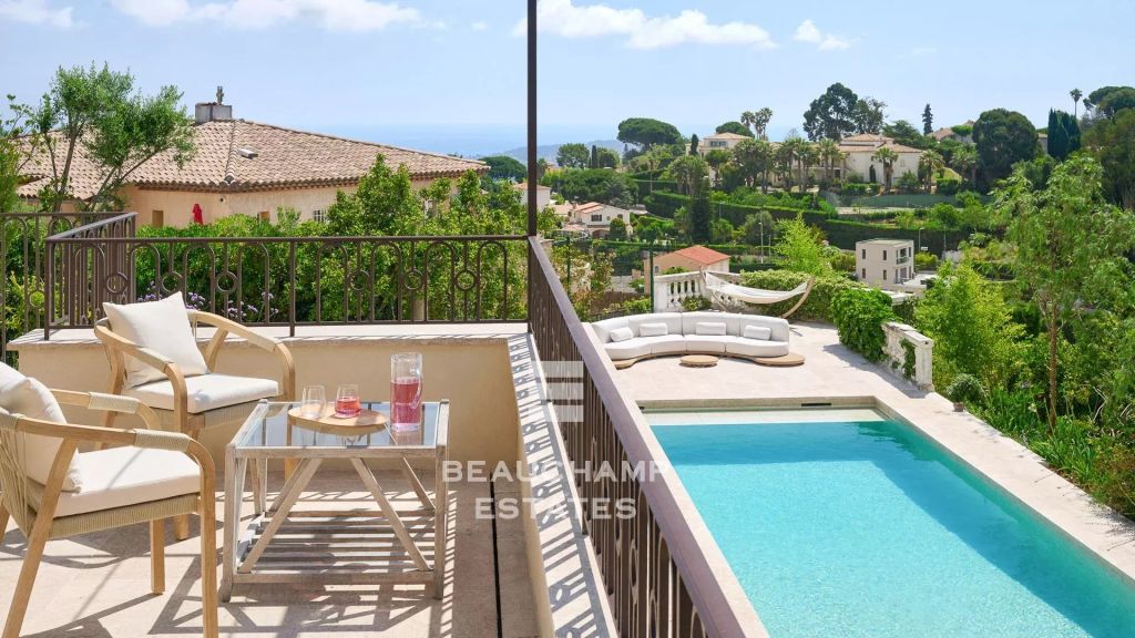 Neo-Provençal 6-Bedroom Villa with Swimming Pool and Sea View – Super Cannes