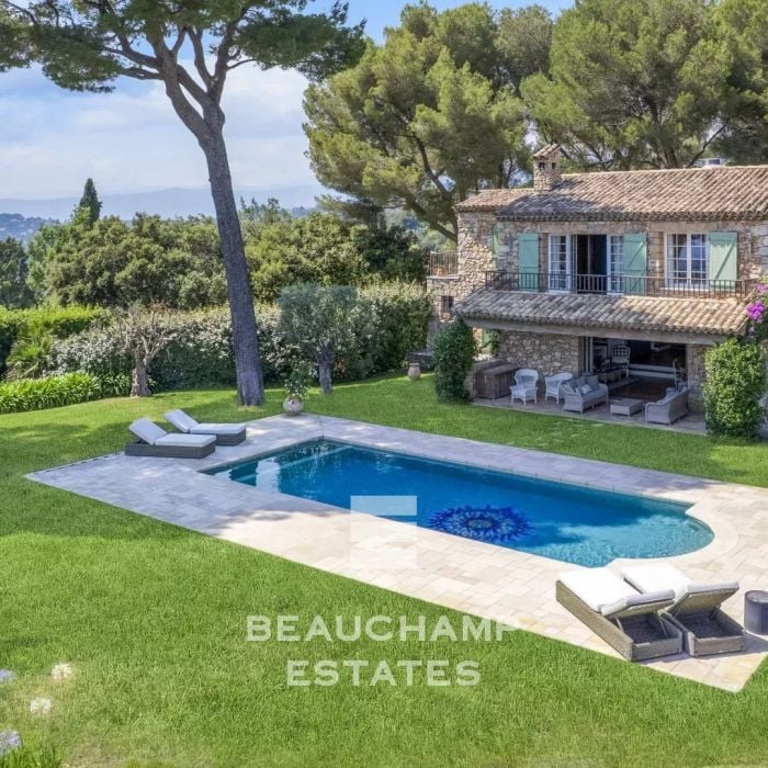 Villa provençale 5 chambres avec vue mer panoramique – Mougins
