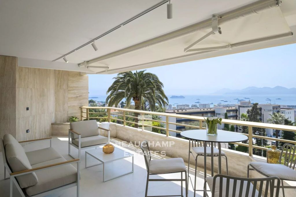 3-Bedroom Apartment with Panoramic Sea View – Cannes Californie