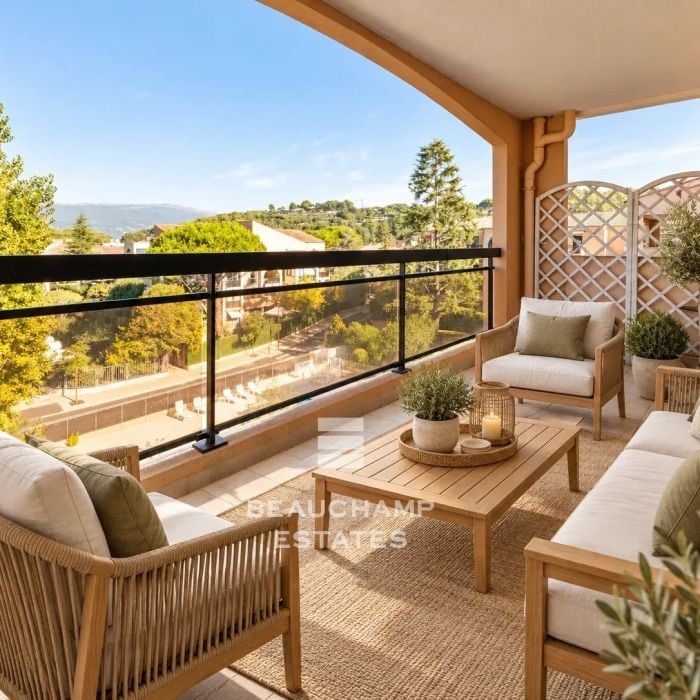 Top-floor 4-room apartment – Mougins Tournamy